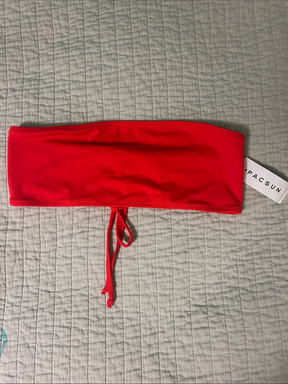 PacSun Red Strapless Bikini Top